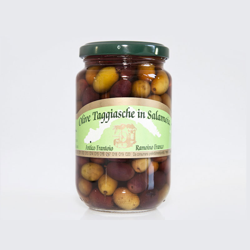 Olive taggiasche in salamoia 370 gr.